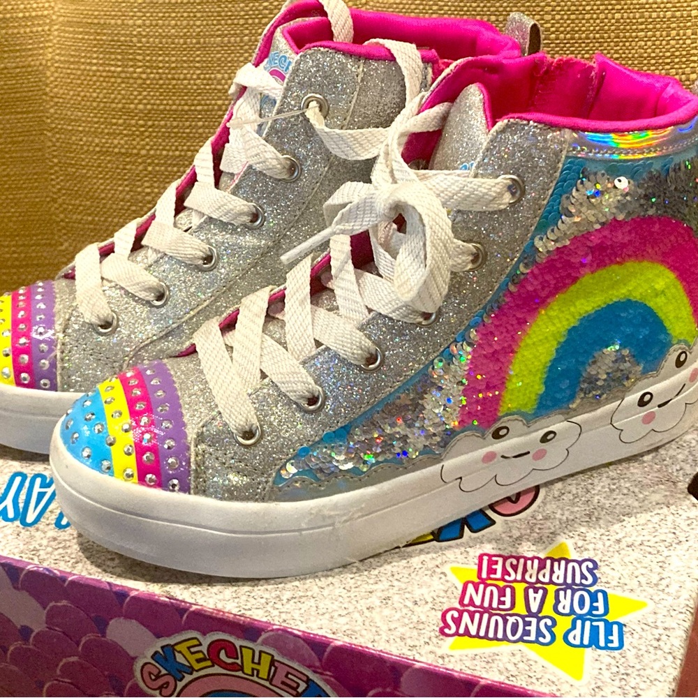 Skechers® Flip Kicks  2.0 Rainbow Daydreams Girls'/High-Top Sneakers Sz. 3